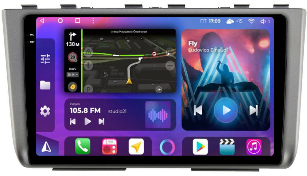 Магнитола для Hyundai Creta 2 2021-2022, Solaris HC 2024+ - FarCar BM3114M-2K монитор 10.36" 2K QLED на Android 14, TS10, 4+32Гб, CarPlay, 4G SIM-слот