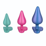 Набор из 3 анальных пробок Romp Luster (Цвет: разноцветный)