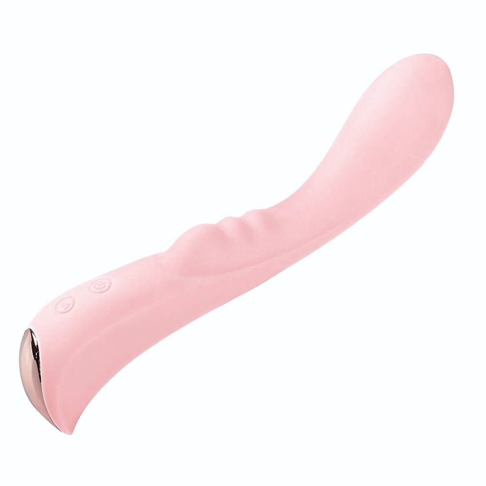 Нежно-розовый вибромассажер 6 Silicone G-Spot Fun - 19,1 см. (Цвет: нежно-розовый)