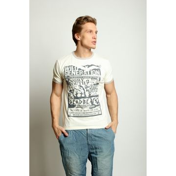 Мужская футболка бежевая Scandaloso 050338m-EP