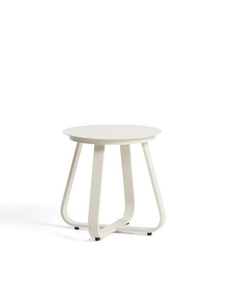 Уличный столик Tamaris из алюминия цвета экрю Ø48 см