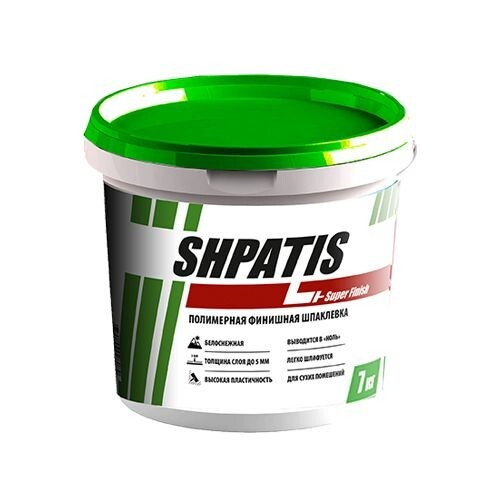 Шпатлевка латексная SHPATIS SuperFinish 18кг ведро (И)