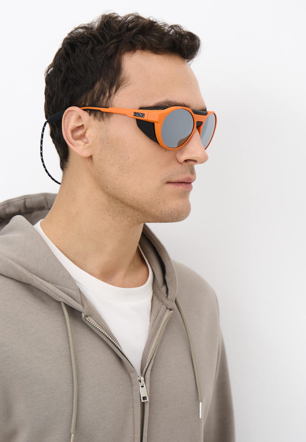 Спортивные очки GOG Manaslu / Matt Neon Orange-Black / Silver Lens