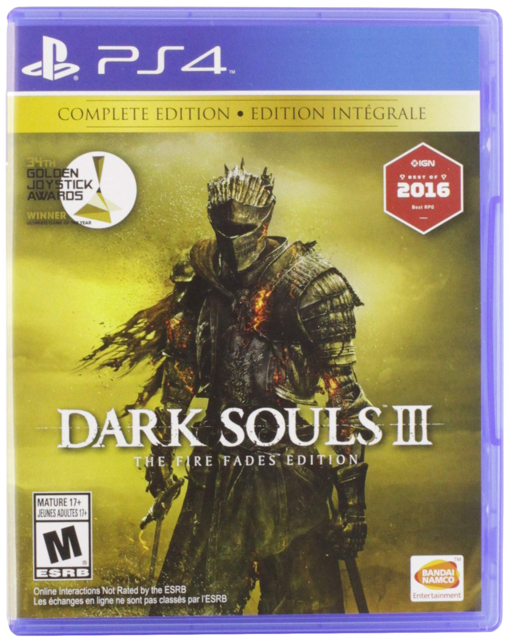 Dark souls III The Fire Fades Edition [PS4] new