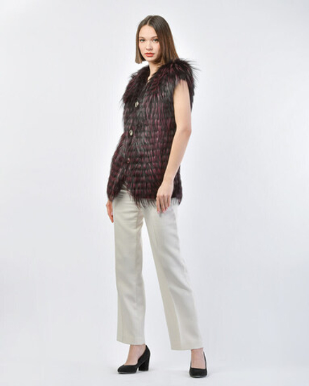 Жилет из меха лисы