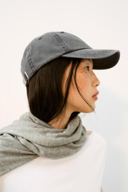 ZARA КЕПКА ИЗ СТИРАНОЙ САРЖИ, СЕРЫЙ
