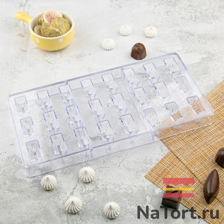 Форма поликарбонатная «Пралине, 24 ячейки»