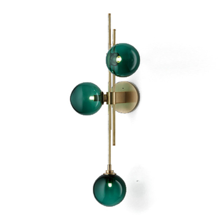 Wall design lamp Trilogy by Articolo Lighting (Green)