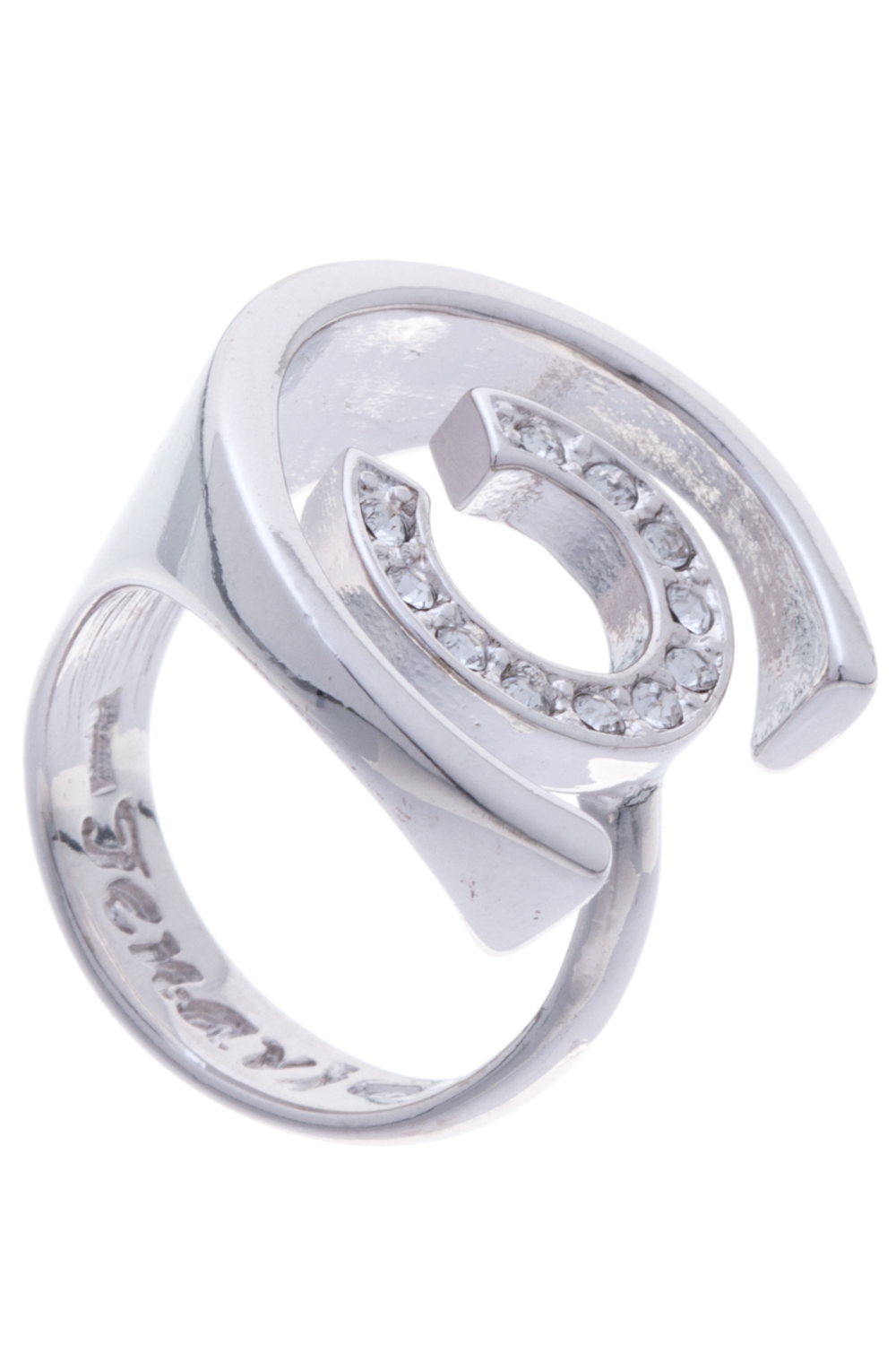 "Форцетия" кольцо в серебряном покрытии из коллекции "Saturnio" от Jenavi
