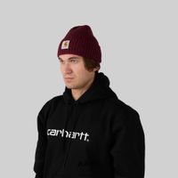  Шапка Carhartt WIP Anglistic Beanie артикул:I013193_malbec - купить в магазине Дайс