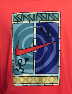 Мужская теннисная футболка Nike Court Dri-FIT Logo - малиновый