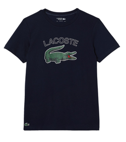 Футболка мужская теннисная Lacoste Sport Crocodile Print Jersey T-shirt - navy blue