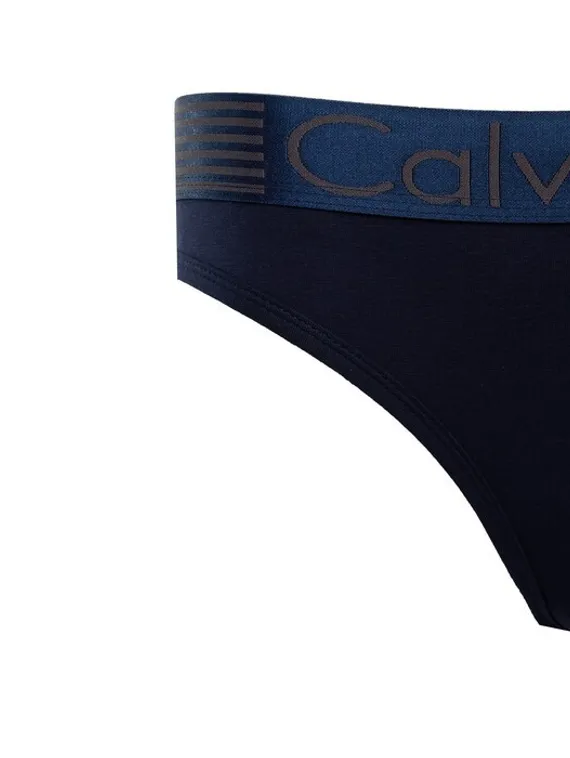 Комплект женский (топ с тонкими лямками, трусы), цвет тёмно-синий МИКС, размер 44-46