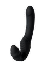 Безремневой страпон Toyfa Black&Red чёрный 35 см