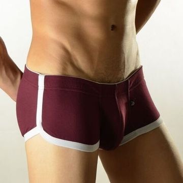 Мужские трусы хипсы бордовые DOOP Burgundy Relax Hip Boxer