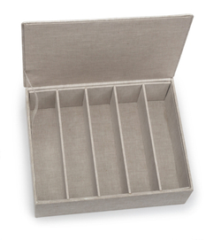 Бак/контейнер для хранения CUTLERY BOX Коробка для столовых Texteis Iris Серый
