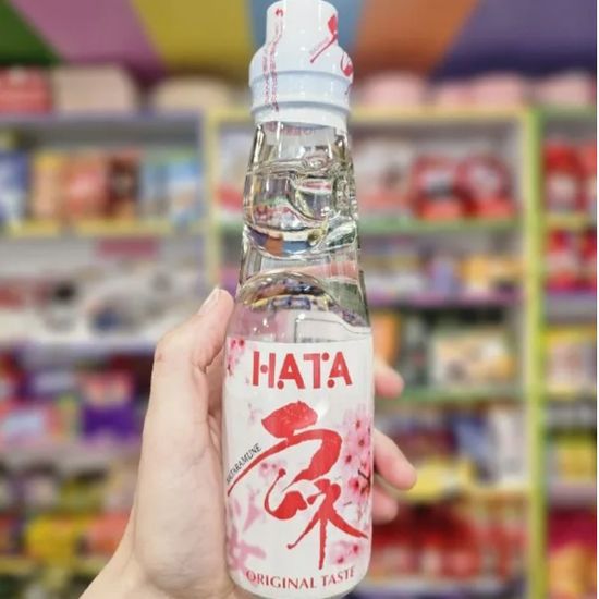 Газированный напиток Hatakosen Ramune Sakura со вкусом сакуры, 200 мл (Япония)