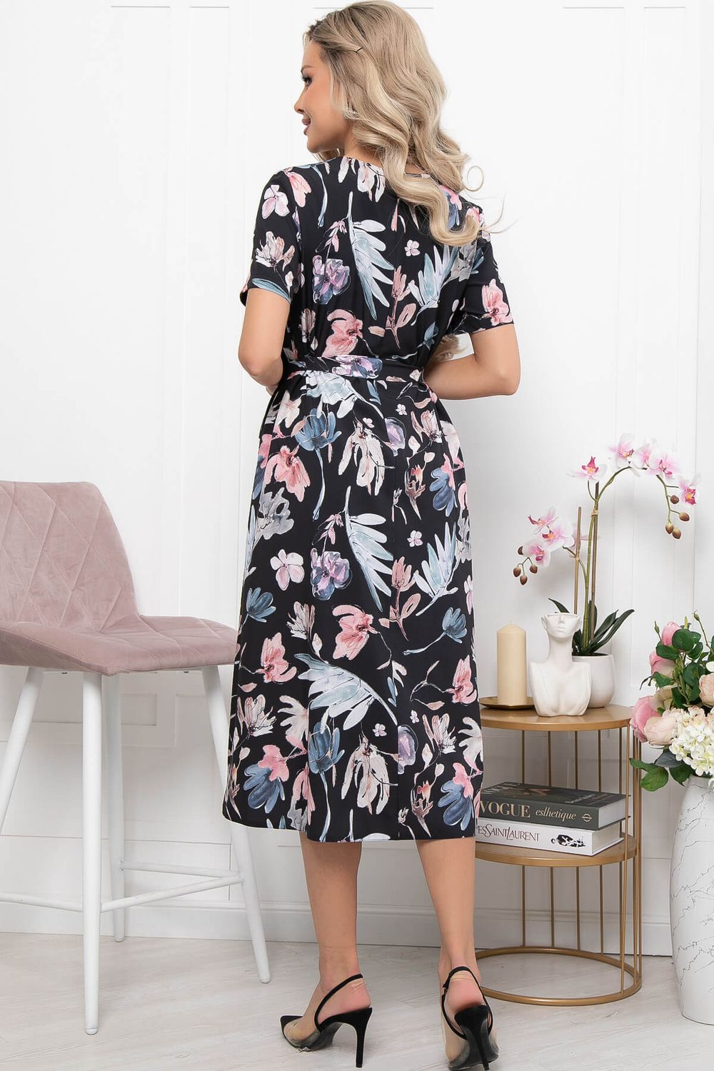 Платье "Надежда" (акварель блэк) П5736 LT Collection