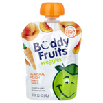 Buddy Fruits, Смесь фруктов и овощей, персик, морковь и яблоко, 90 г (3,2 унции)