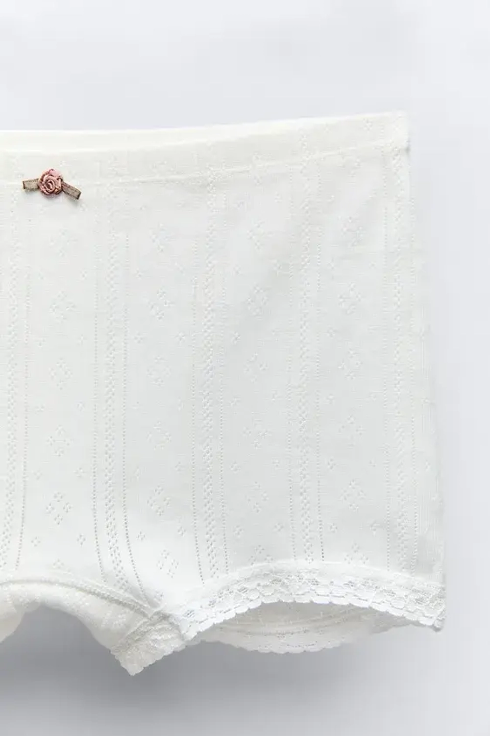 ZARA КОМПЛЕКТ ИЗ ФУТБОЛКИ И ШОРТ, ЭКРЮ