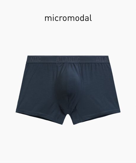 Трусы мужские боксеры (1 шт) Atlantic MH-1204, микромодал, сине-зеленый