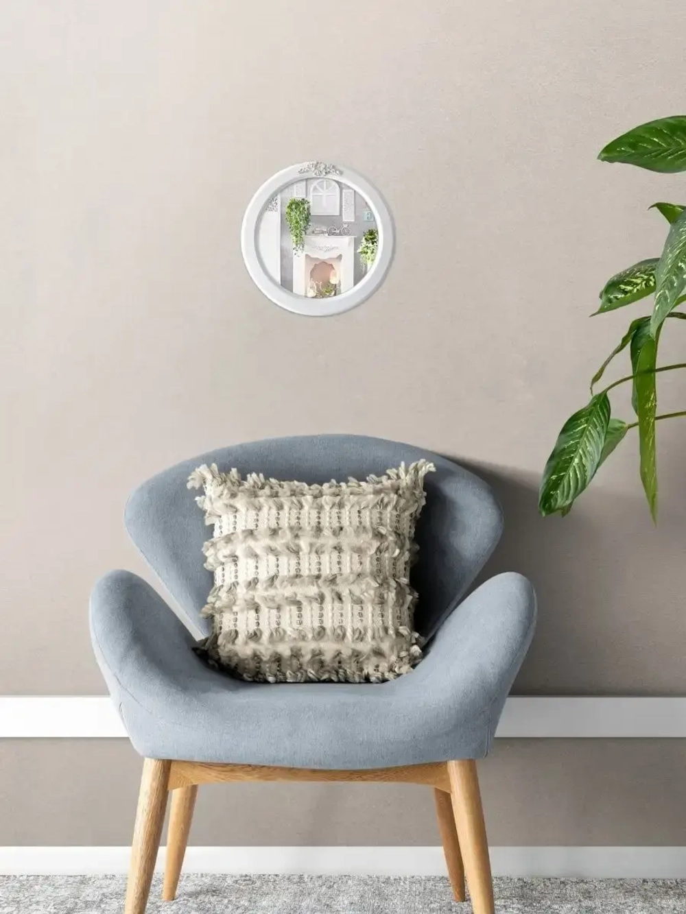 Зеркало настенное для прихожей 37 см