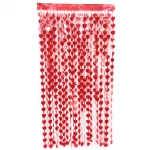 Занавес фольгированный «Сердце» ш1м, в2м (матовый), красный