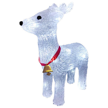 Фигурка LED "Олень", 27 см, 24 LED, холодный белый, батарейки, ЗОЛОТАЯ СКАЗКА, 592560