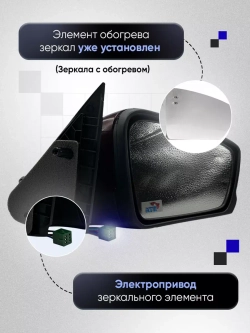 Зеркала Гранта Калина 1, 2 Датсун Электропривод Обогрев