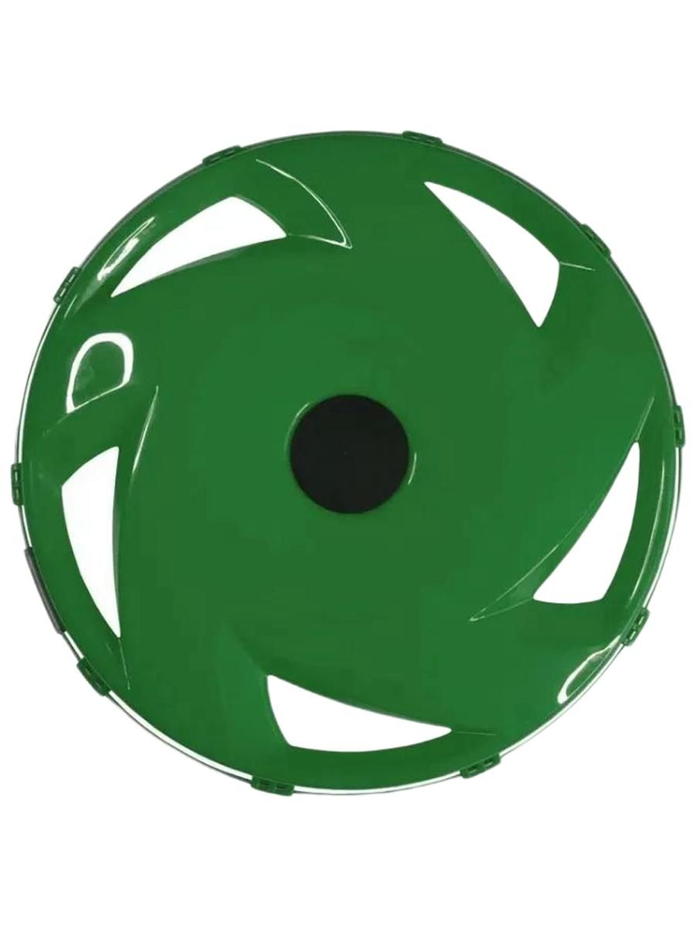 Колпак колеса R-22,5 заднего (пластик) (зеленый) "Вентилятор"