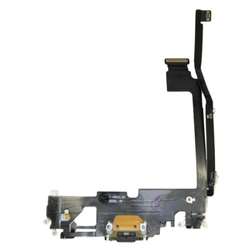 Шлейф для Apple iPhone 12 Pro Max на системный разъем/микрофон Черный - Премиум