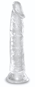 Прозрачный фаллоимитатор 8 Inch Dildo - 21,8 см. (Цвет: прозрачный)