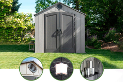 Сарай пластиковый WoodLook 8*10 NEW