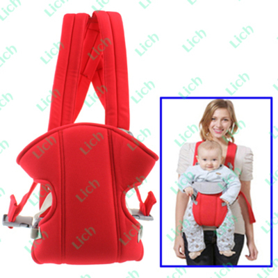 Рюкзак-кенгуру однотонный с контрастными ремнями