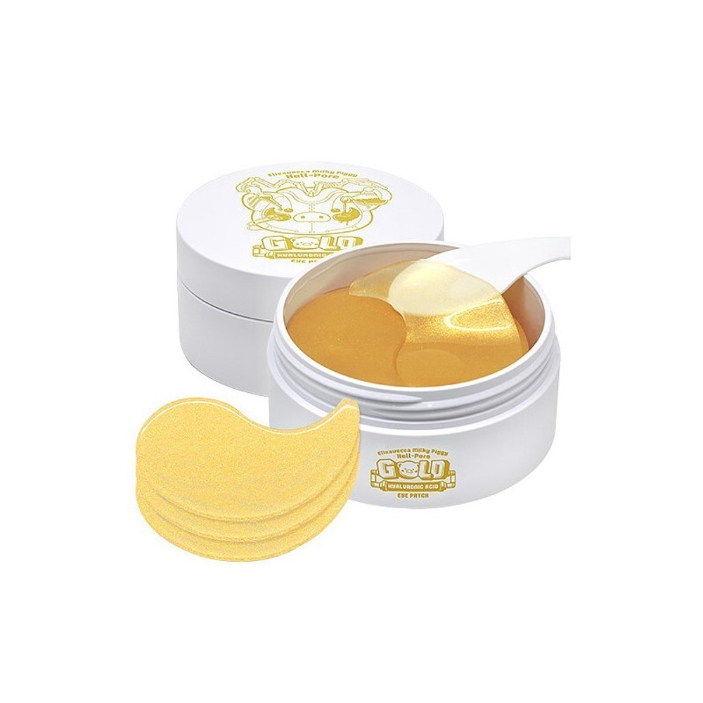 Патчи для глаз с золотом и гиалуроновой кислотой Elizavecca hell-pore gold hyaluronic acid eye patch (90 гр./ 60 шт.