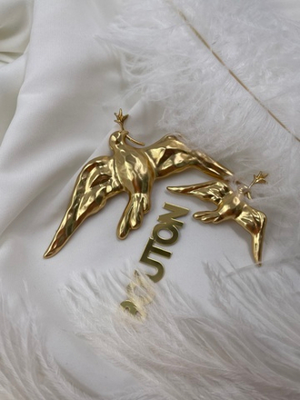 Брошь Скиап. ласточка в золоте