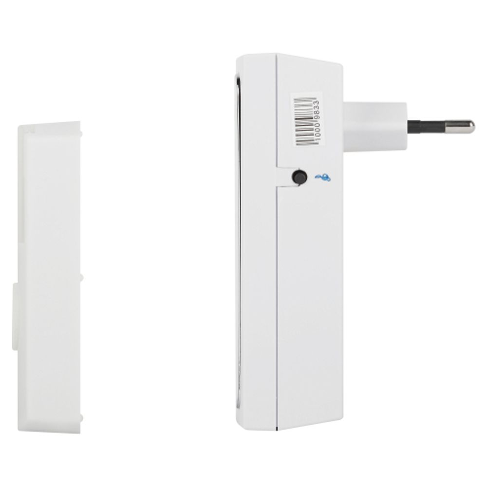 Звонок дверной ЭРА C96 беспроводной от сети белый с черным 6 мелодий | Электрозвонки беспроводные