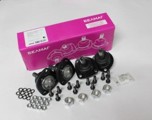 Шаровая опора ВАЗ 2101-2107 фаворит с крепежом верхние 2шт нижние 2шт Белмаг