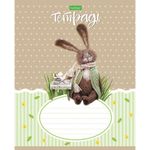 Тетрадь 12 л. HATBER-ECO, клетка, обложка плотная мелованная бумага, "Пушистые зверушки", 12Т5C1