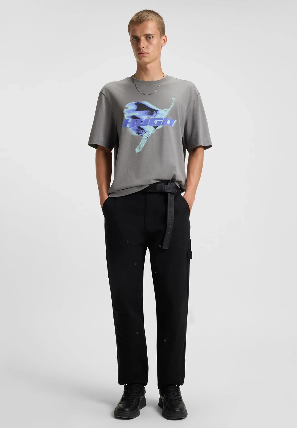Футболка Hugo NAROLIX - medium grey