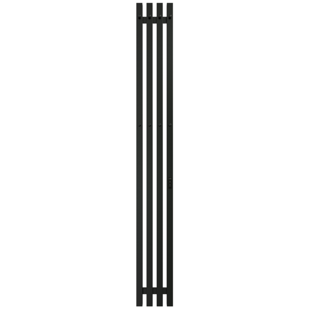 Полотенцесушитель электр. QUARTET GR-125 180x1500 black mat R