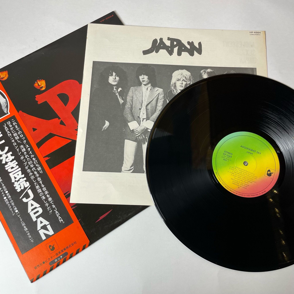 Винтажная виниловая пластинка LP Japan Adolescent Sex (Japan 1978) (Obi) Wish You Were Black