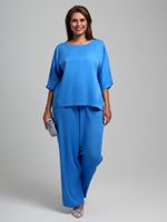 Блузка Летний драйв-2 Виотекс ГОЛУБОЙ