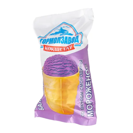 Мороженое ГОРМОЛЗАВОД Черная смородина вафельный стакан 80 гр