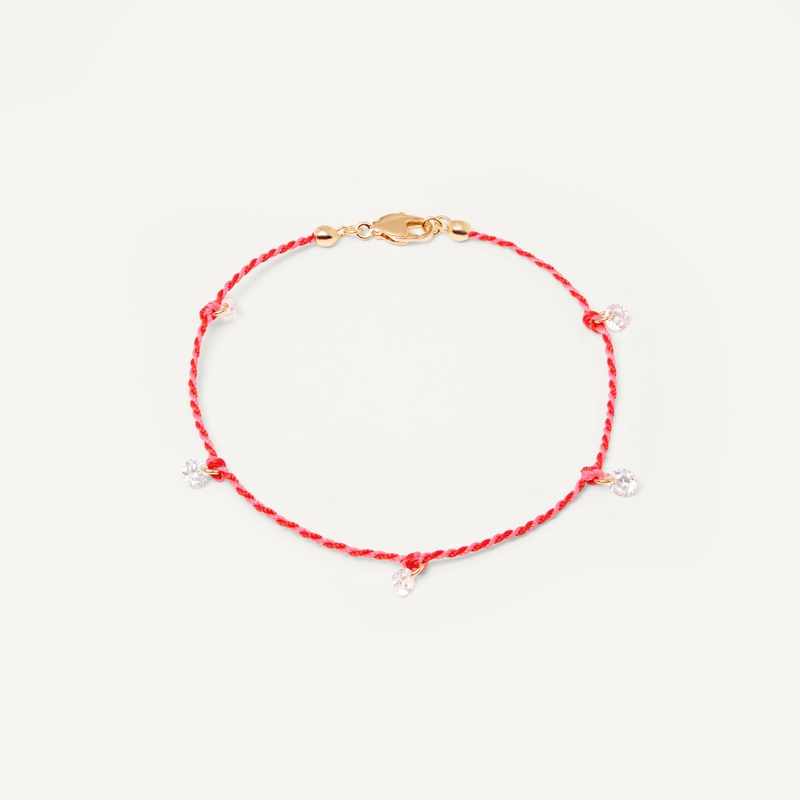 Анклет Плетеный Твой Цвет – Маленький кристалл