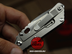 Нож Strider PT Titanium Gray - рукоять титан, клинок стоунвош RK/Н123