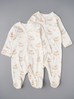 Комбинезон на кнопках "Лошадки с цветочками"