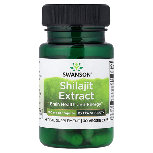 Swanson Vitamins, экстракт мумие, 100 мг, 30 растительных капсул