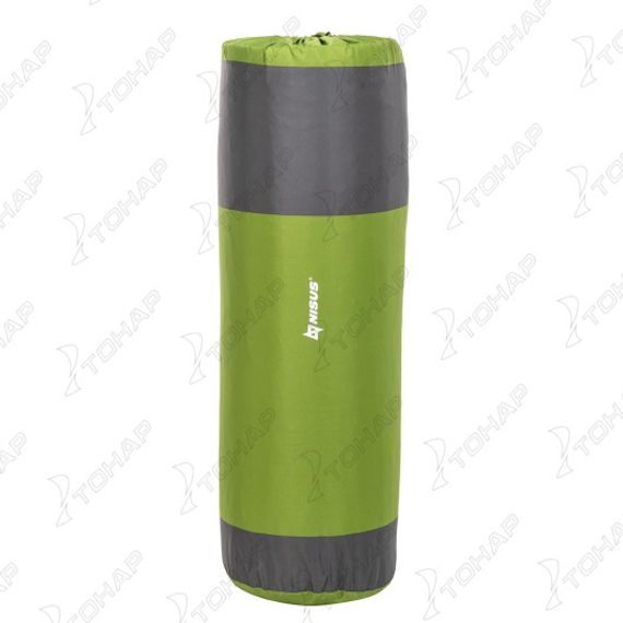 Коврик самонадув. 190x90x10 салатовый/серый (N-010 W-LGG) NISUS