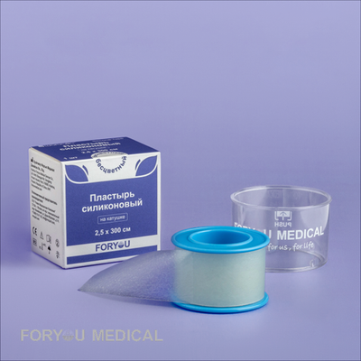 Foryou LUOFUCON Пластырь рулонный силиконовый на катушке бесцветный